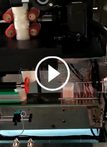 Automatic cotton swab box labeling machine