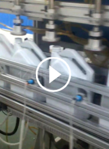 Castrol oil drum leak detection, labeling and bagging production line